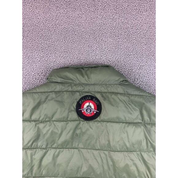Aviazione Navale Puffer Aviation Vest Men's Small  Italian Navy And Wings Patch - Picture 10 of 12